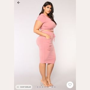 🪅🪅Fashion Nova Casual Lover Skirt - Mauve
